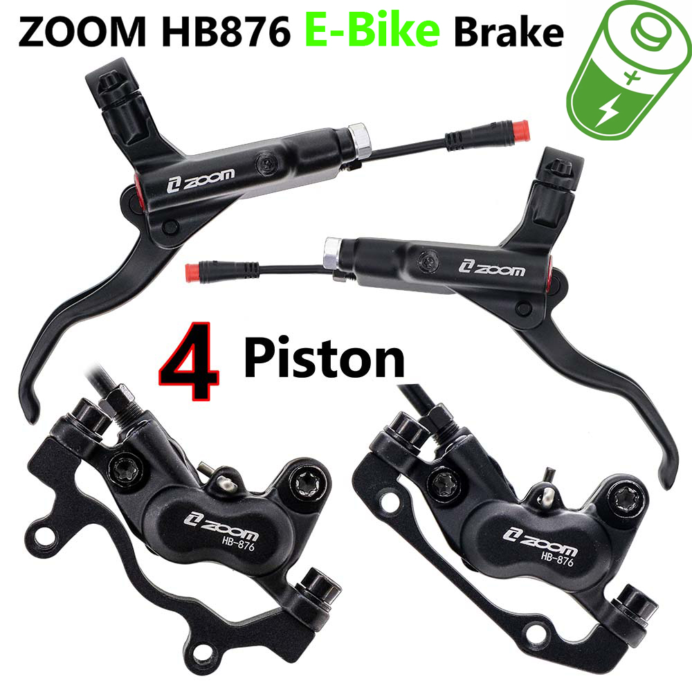Zoom Hydraulic Brake 4 Piston E-Scooter - Zoom HB-876E e-bike conjunto de freio