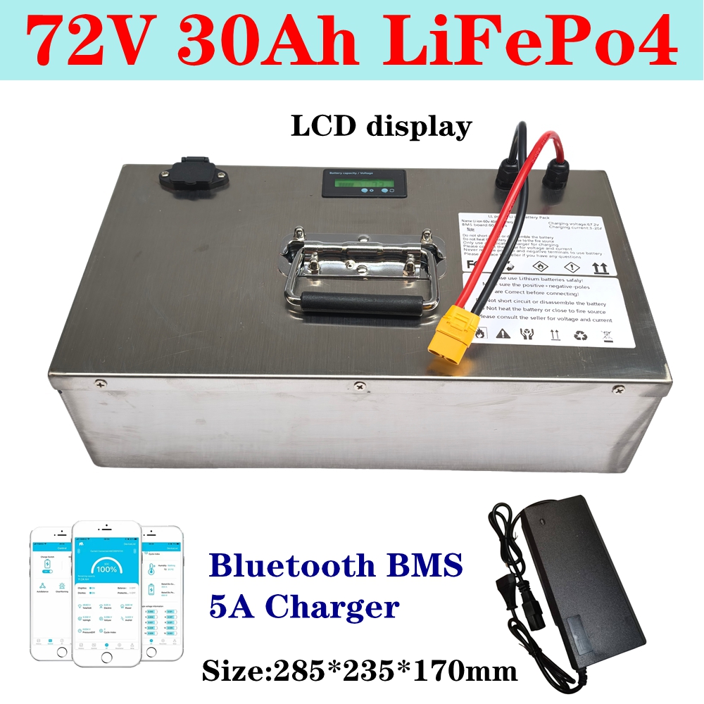 Bateria lifepo4 atualizada, 72 - 72V 30Ah Lifepo4 Battery Pack avaliação e preço