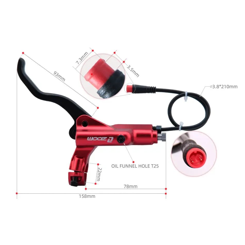Zoom-disco de freio hidráulico - Zoom Hydraulic Brake 4 Piston E-Scooter avaliação e preço